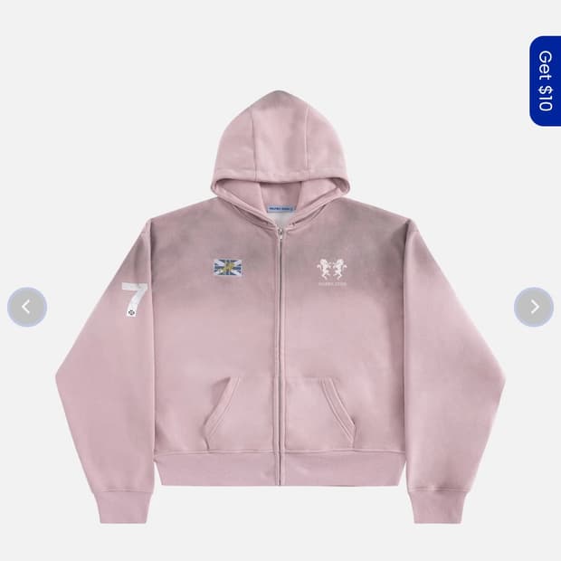 AELFRIC EDEN BOXY 77 ZIP UP HOODIE (s)