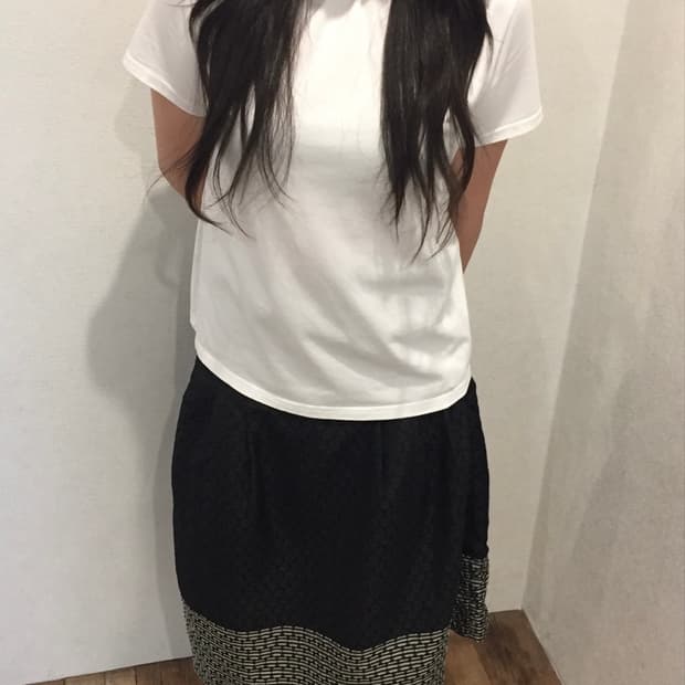 셔링 넥 티 Shirring Neck Tee