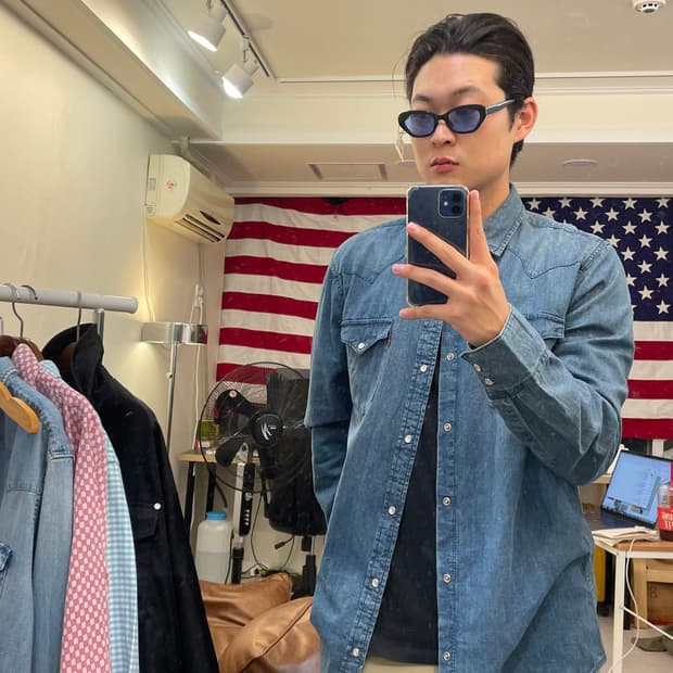 [Levis] 웨스턴 데님셔츠 (진청)