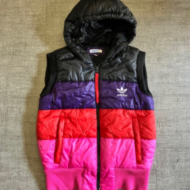 Adidas 아디다스 핀터깔 올드스쿨스트릿 배색 퀄티드베스트조끼