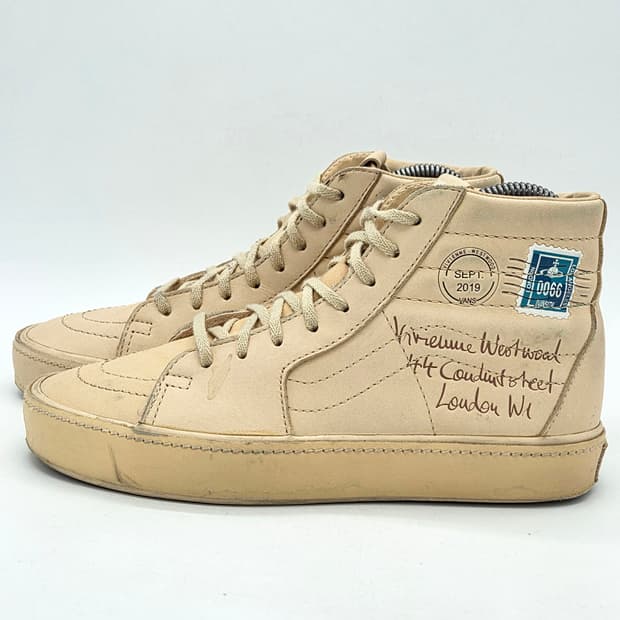  반스 X 비비안웨스트우드 스케이트하이 내츄럴 레더 (230)  
