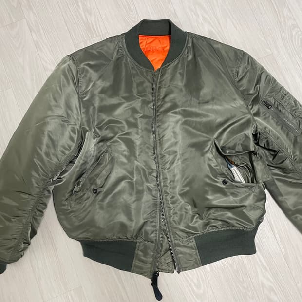 알파인더스트리 ma-1 XL 90s 빈티지 항공점퍼