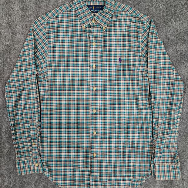 폴로 랄프로렌 퍼플포니 체크 셔츠(급처)