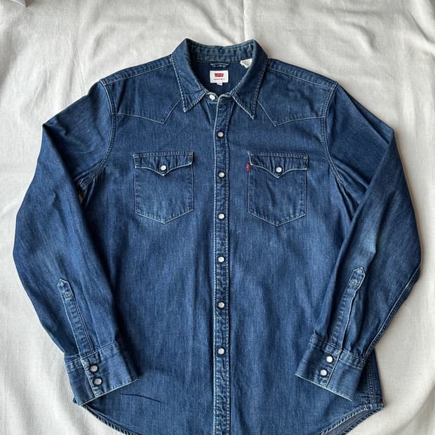 리바이스 웨스턴 데님 셔츠 L