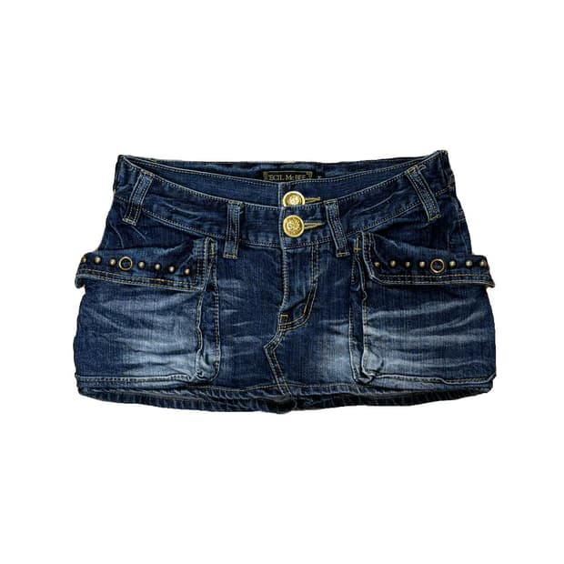 Cecil McBee 세실맥비 청치마 숏스커트 빈티지 오네갸루 y2k