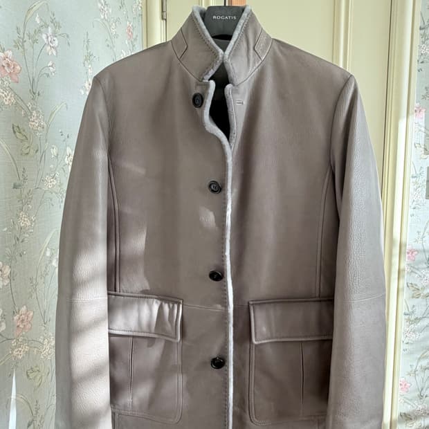 로가디스 양가죽 다운 자파리-베이지