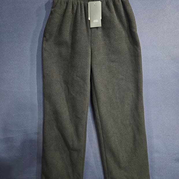 무신사 스탠다드 블랙 남성 허리 26~28 후리스 기모 밴드팬츠 