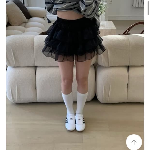 캉캉 미니스커트 블랙
