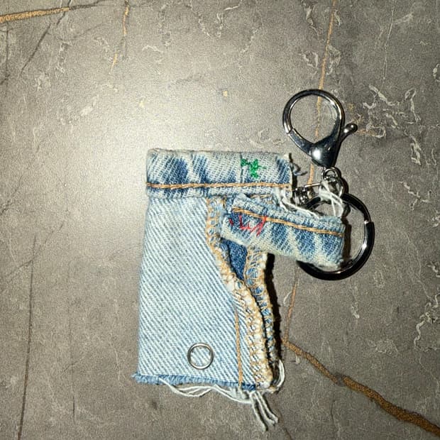 Vintage Denim Key chain