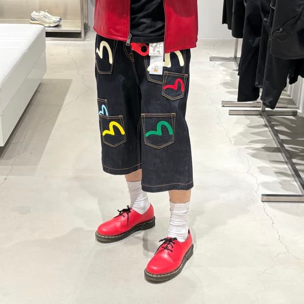 last one/EVISU PAINTED DENIM JEAN