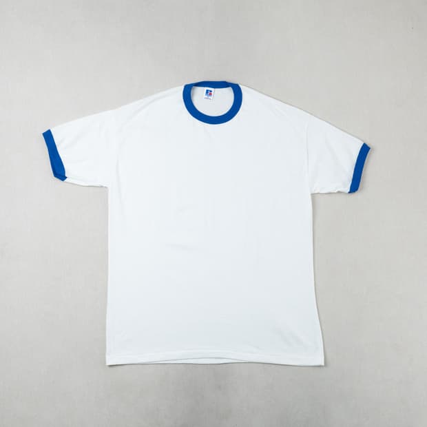 (XXL) 90s 러셀 빈티지 링거 티셔츠