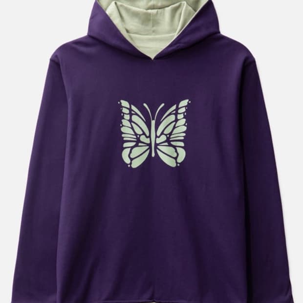 Needles L/S Reversible Hoodie Cotton Jer