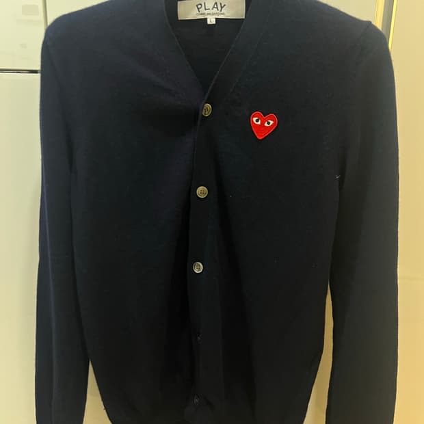 25fw 꼼데가르송 네이비가디건 L