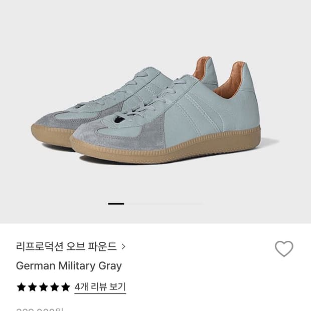 리프로덕션 오브 파운드 스니커즈(그레이)
