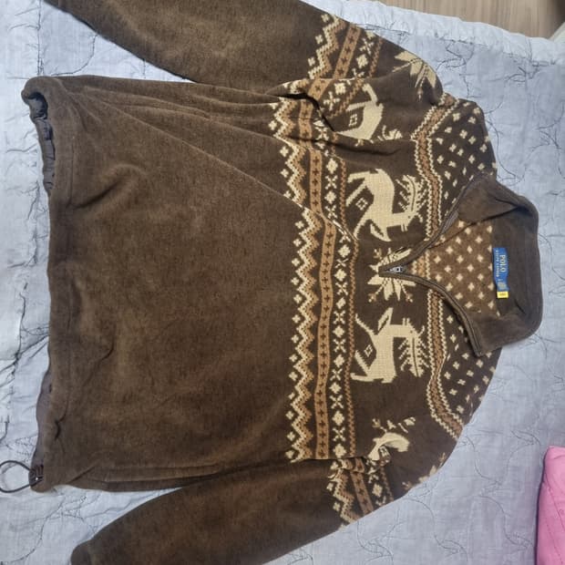 폴로 랄프로렌 노르딕 플리스 풀오버 라지사이즈