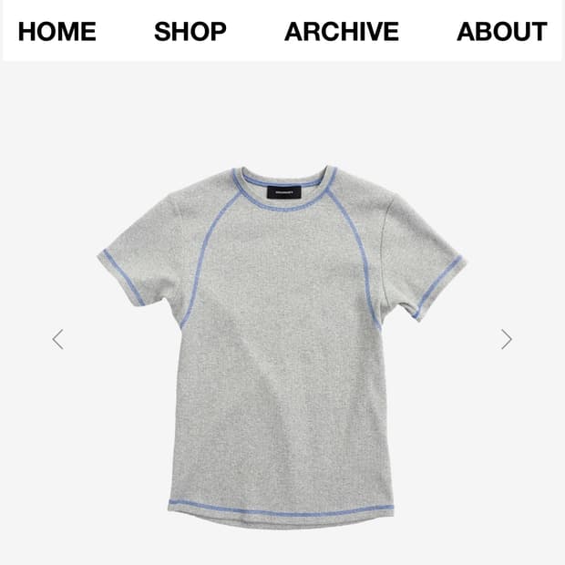 999휴머니티 colored stitch line short sleeve