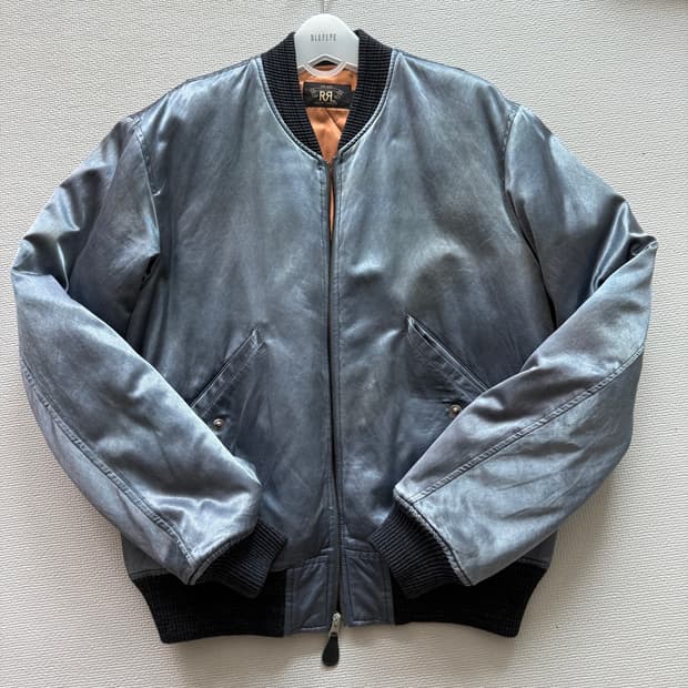 rrl 새틴 플라이트 자켓