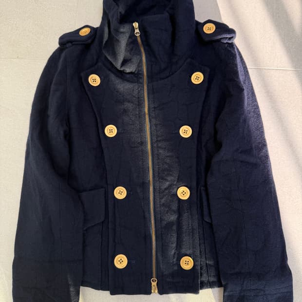 투웨이 피코트 집업 자켓