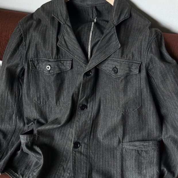 Herringbone pattern design single jacket