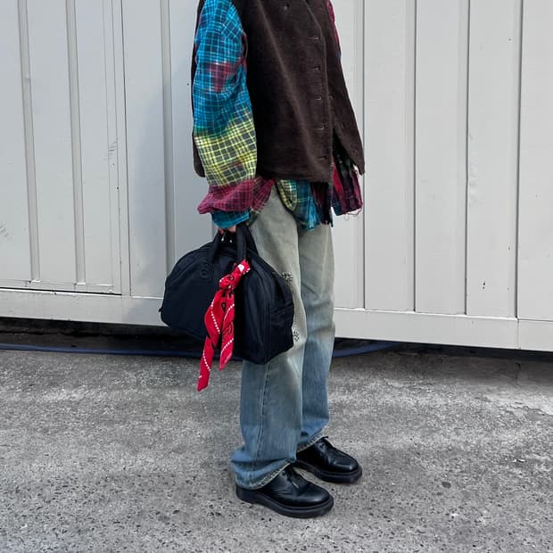 Rebuild By Needles-REMAKE FLANNEL SHIRT
