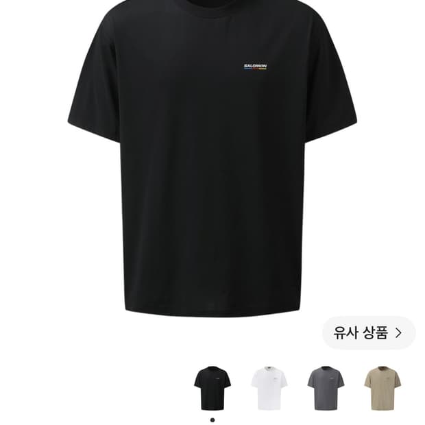 XL / 살로몬 프라이머리 아이콘 숏슬리브 블랙