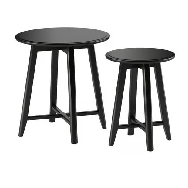 이케아 Ikea 크락스타 네스팅 테이블 2종 세트 블랙