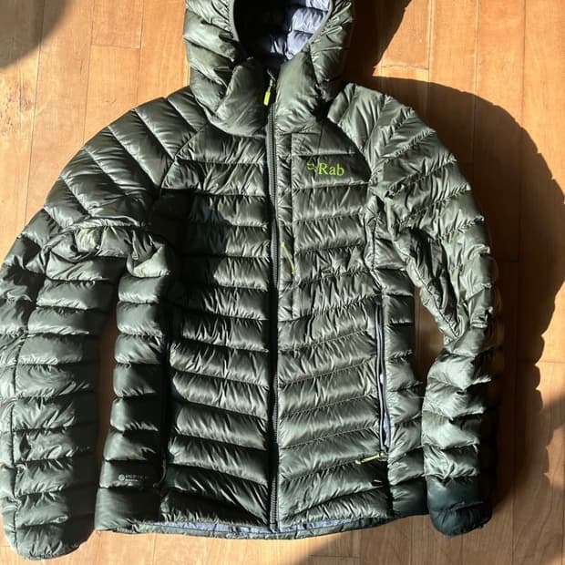 Rab 랩 아르곤 후디 패딩 아미 army s