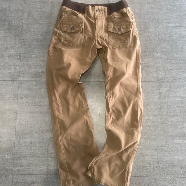 일본빈티지 Wuinquality 하구미모리걸 할메카지대대장 워크팬츠 초코