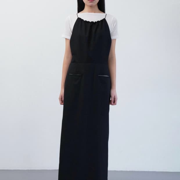 킨드레드 홀터넥 맥시 스커트, 오픈 백 슬리브리스 일괄