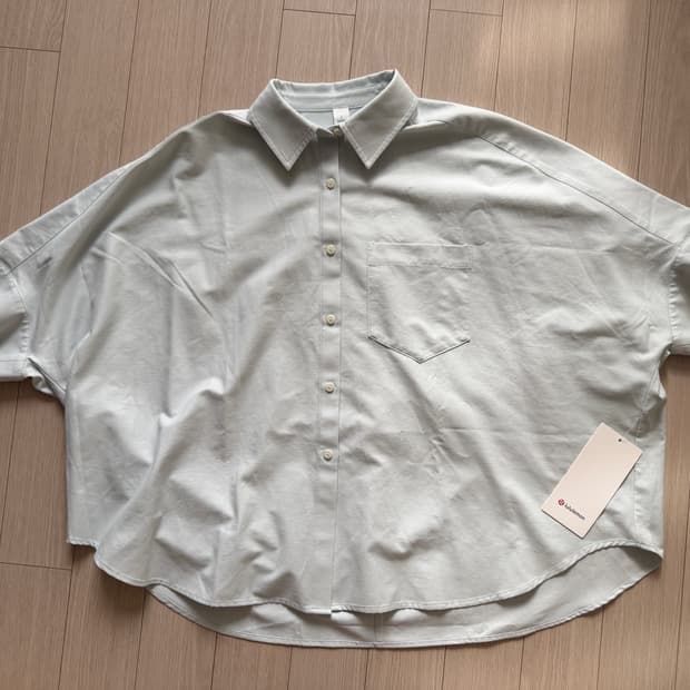 룰루레몬 린넨 셔츠 / 하늘색