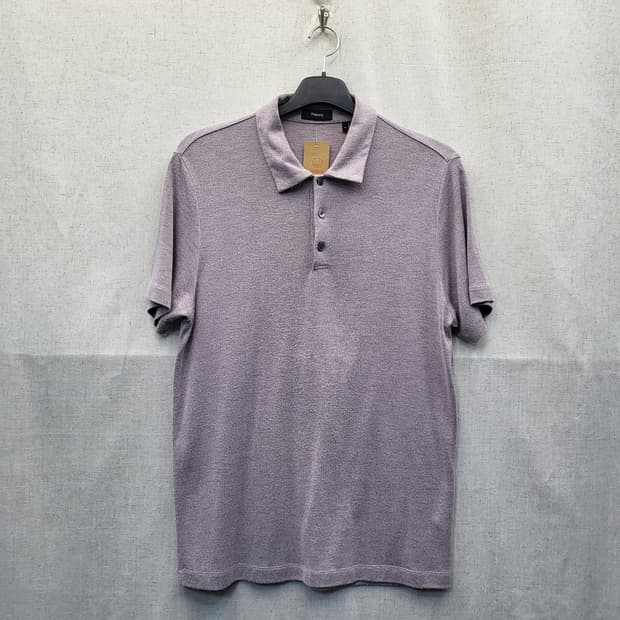 Theory 띠어리 퍼플 반팔 폴로셔츠