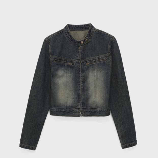 블랙업 디뮤어 데님 자켓 S