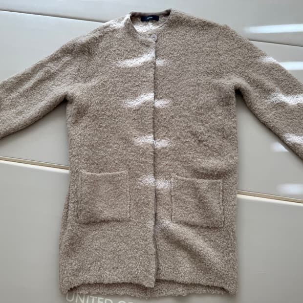 BEAKER 울 블렌드 롱 니트 가디건 비이커 타임