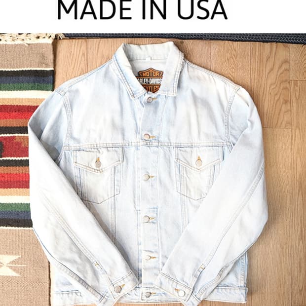 
미국산 90S Harley Davidson 할리데이비슨 빈티지 데님자켓