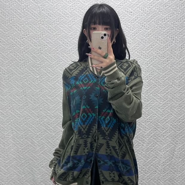 데님 앤 서플라이 랄프로렌 에스닉 히피 바시티자켓 XL C11756