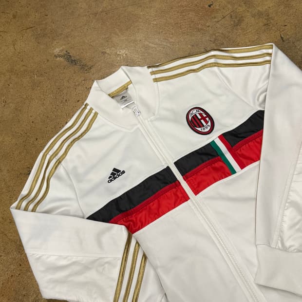 아디다스 흰골 ac밀란 져지 트랙탑 105