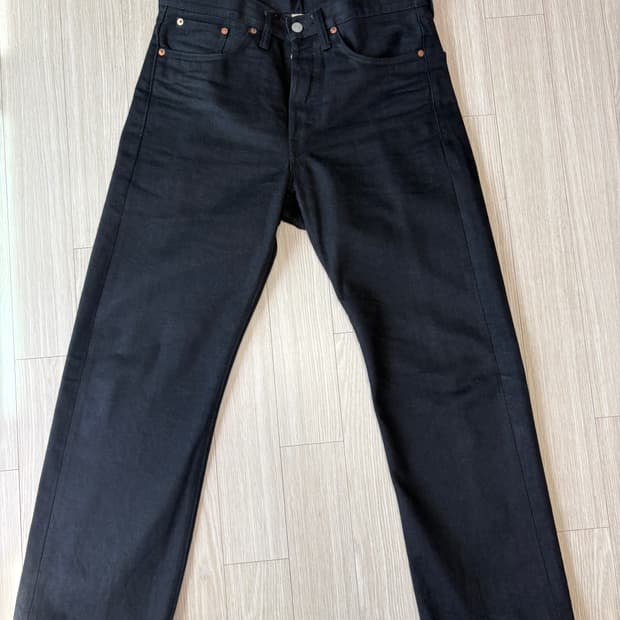 rrl 더블알엘 빈티지5포켓 블랙온블랙 31x30