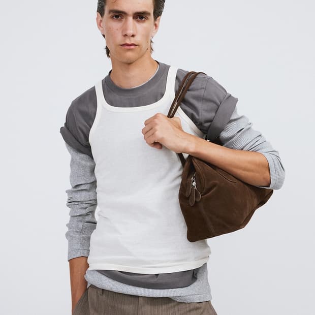 렉토 골지 립 저지 져지 탑 긴팔 롱슬리브 티셔츠 멜란지 그레이