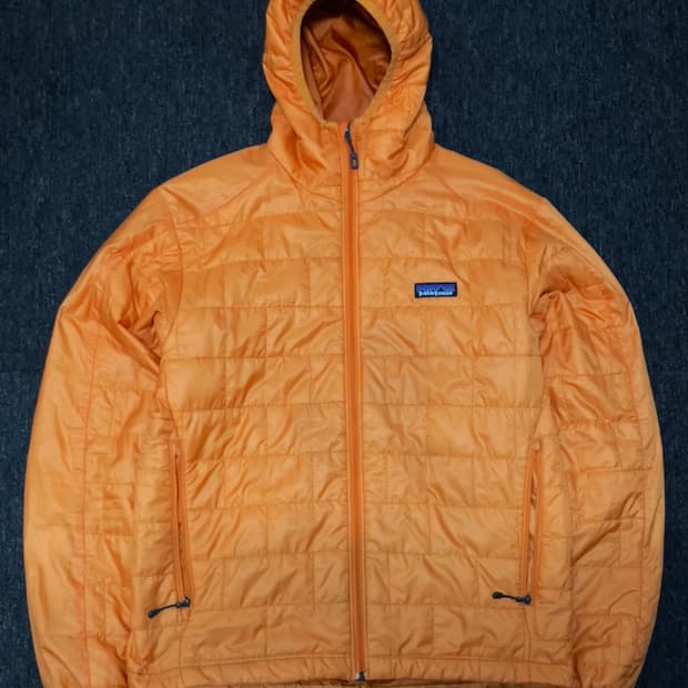 파타고니아 나노퍼프 후디 오렌지