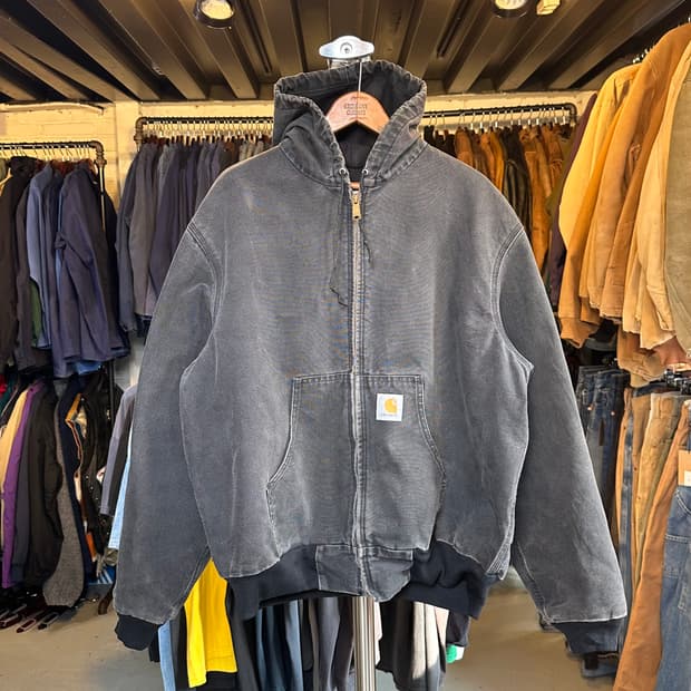 90s 칼하트 디트로이트 페이드 덕 액티브 워크 자켓