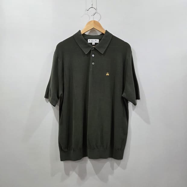 브룩스브라더스 PK 딥그린 반팔 카라티 XL