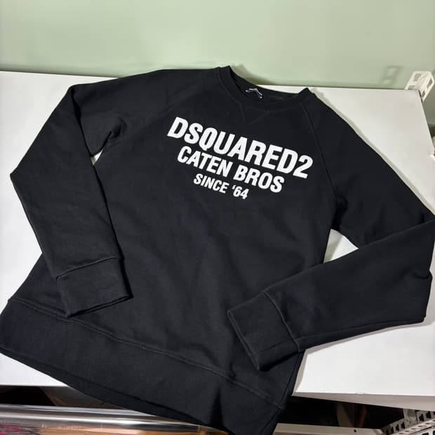 L 디스퀘어드2 블랙 브로스 맨투맨