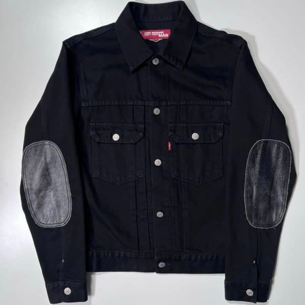 준야와타나베 리바이스 레더패치 데님자켓 XS