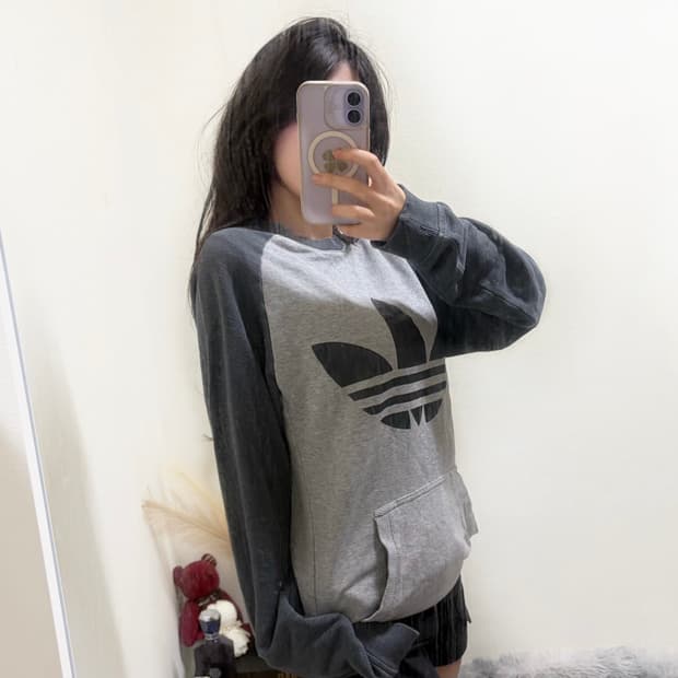 아디다스 올드스쿨 캥거루 포켓 슬리브리스(s)