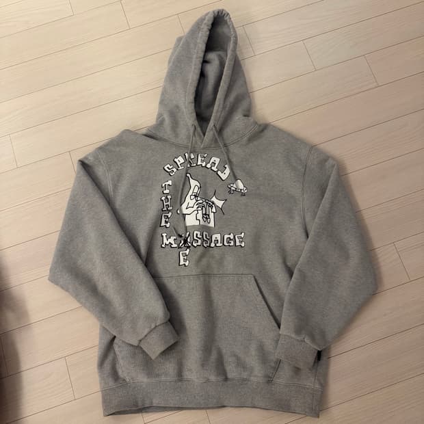 공용) 브라운브레스 BXP COLLAB HOODIE 그레이 후드티