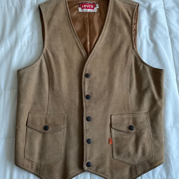 70‘s LEVI'S 오렌지탭 웨스턴 스웨이드 베스트