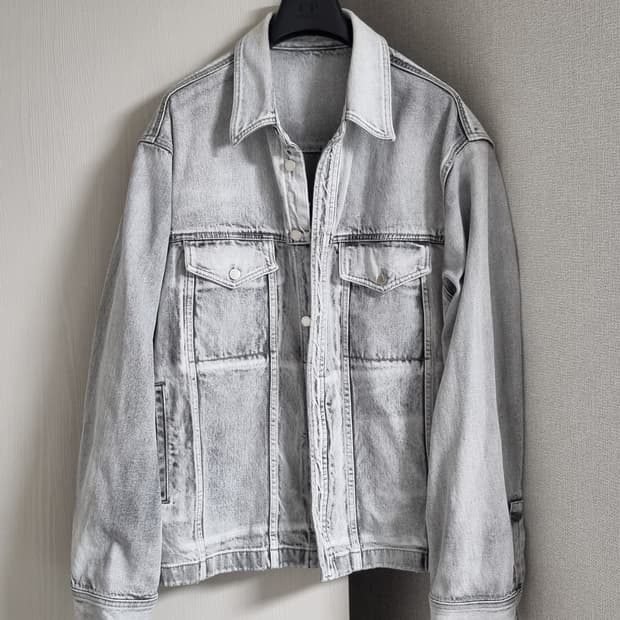 솔리드옴므 워싱 데님자켓