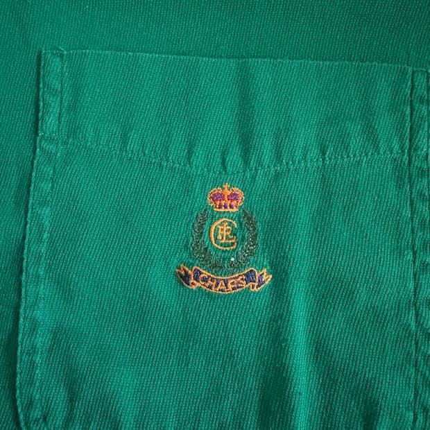 [최상급] 챕스 랄프로렌 빈티지 코튼 셔츠 (진한 그린색 / 남녀공용)