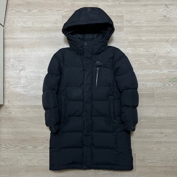 네파 키즈 덕다운 후드 롱 패딩 점퍼 [블랙] S/140