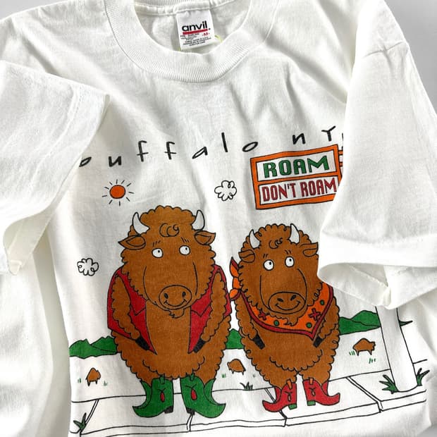 90s 빈티지 usa 버팔로 뉴욕 그래픽 티셔츠